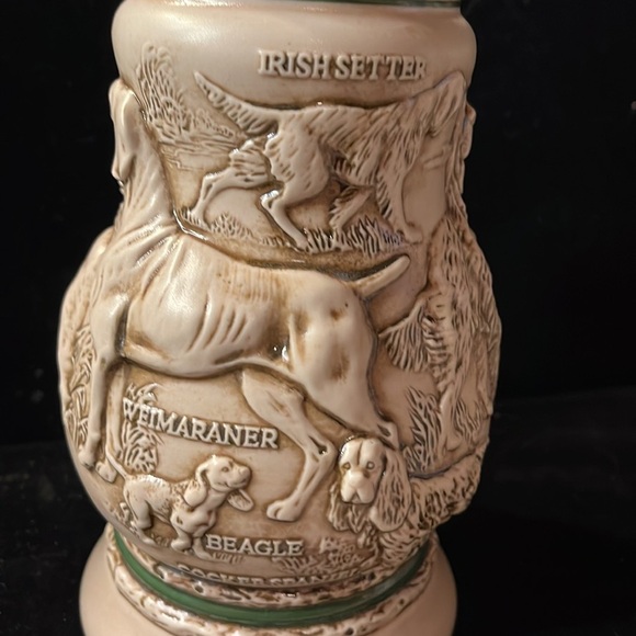 Avon-1991-Vintage Great Dogs of the Outdoors Stein Made in Brazil #189072 - Picture 3 of 9